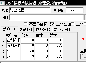 時空之窗指標(biāo)公式